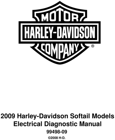 Product picture 2009 Harley Davidson Softail Models Electrical Diagnos